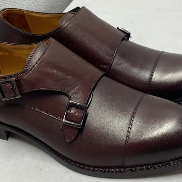 Beckett Simonon Hoyt Monkstraps Mens Size 10.5 Slip On Leather Dress Shoes main image 4